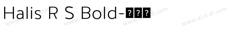 Halis R S Bold字体转换